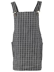 Square Neck Checkered Print  Dress