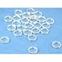 25 Sterling Silver Split Rings Charm Bead Parts 5mm