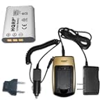 HQRP Battery Charger and Battery for PENTAX Optio W60 / W 60, W80 / W 80, L50 / L 50, L60 / L 60 Digital Camera plus HQRP Euro Plug Adapter $14.91