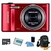 Samsung WB30F Smart Wi-Fi Digital Camera (Red) Premium kit with a 16GB card, Lithium ion battery, Digpro case and a cleaning kit.
