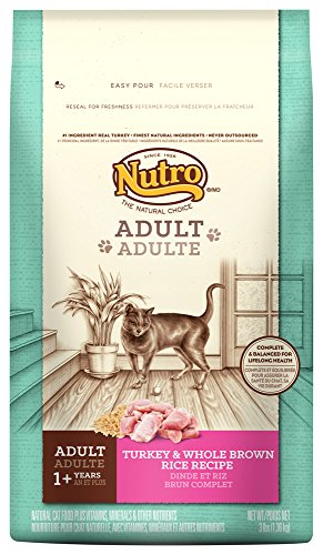 NUTRO  Adult Dry Cat Food, Turkey & Brown Rice, 3 lbs.