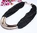 QIYUN.Z Fashion Mesh Web Link Chains Bold Chunky Tibet Bib Choker Necklace