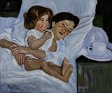 Art Reproduction Oil Painting - Breakfast in Bed - Classic 20 X 24 - Hand Painted Canvas Art