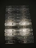 Lot of 10 Qty Police Dodge HEMI Car Emblem Chrome