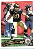 2011 Topps Football Card # 198 Jimmy Graham - New Orleans Saints - NFL Trading Card in a Protective Case!
