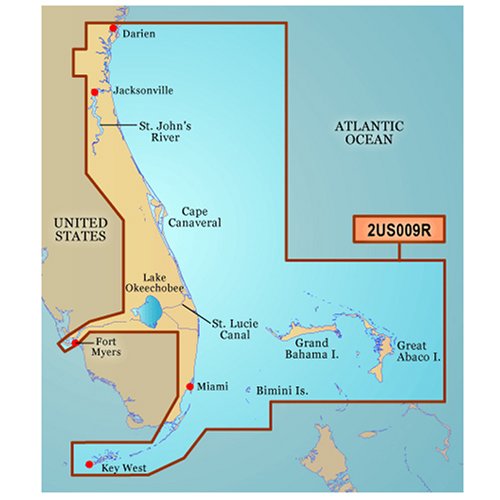 Garmin BlueChart g2 Vision SD Card, Jacksonville to Key West