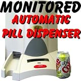 e-pill Monitored Automatic Pill Dispenser. Pill box alarm system for home use. Locked pill box can dispense up 6 times per day. Large capacity MD.2 (60 medication times = 2x daily dosing = refill pill dispenser every 30 days).