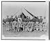 Historic Print (L): Chief surgeon Richards, doctors, and hospital men at Camp Vicars, Mindanao, P.I.