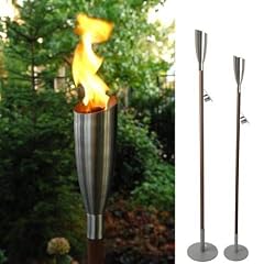 ARISTO Gartenfackel PISA large, Edelstahl geb�rstet