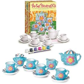 Children's Tea Set Painting Kit Arts and Crafts Gift Set *Perfect Gift Idea for Children, Girls,... by