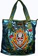 Ed Hardy Purse Tote Handbag Blue Arielle