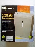 Tech Solutions 7-Sheet Cross Cut Paper Shredder with Wastebasket