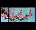 Original Modern Abstract Art Chinese Cherry Blossom Oil Painting