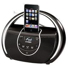Jensen Portable Docking Music System for iPod - Black (JiSS-100)
