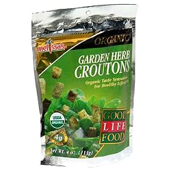 Good Life Food Croutons, Garden Herb, 4-Ounce Bags (Pack of 12)