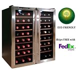 51D46wfLKDL. SL160  VinoTemp 48 Bottle Thermoelectric Wine Cooler   2 Temperature Zones