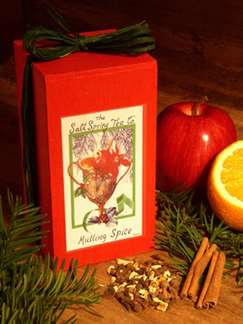 Salt Spring Tea Mulling Spice for Apple Cider or Wine - 3.5oz Box by The Salt Sprint Tea Company