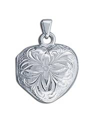 Sterling Silver "Photo" Cremation Locket 3/4 inch x 3/4 inch in Sterling Silver