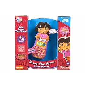 Fisher Price Dora Knows Your Name Cell Phone by Fisher-Price