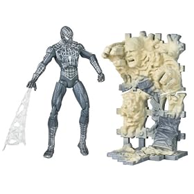 Spiderman Classic Trilogy Heroes Action Figures - Black Suited Spiderman With Accessories