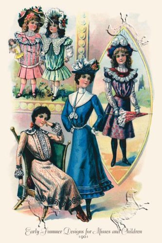 Art Poster, Early Summer Designs for Misses and Children - 18.75 x 27.5