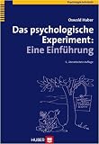 Das psychologische Experiment. Eine Einf�hrung title=