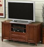 Tv Cabinet W/ Media Storage 9-shelf Walnut