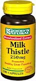 Milk Thistle 100 Caps, 250 Mg - Good'n Natural
