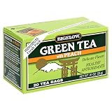 Bigelow Green Tea with Peach, 20-Count Boxes (Pack of 6)