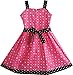 Sunny Fashion Girls Dress Heart Print Pink