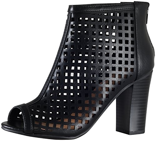 Soda Fannie Laser Cut out Bootie Sandal