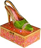 High Heels in Green Trinket Box
