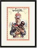 Black Framed/Matted Print 17x23, Judge Magazine: Now That I've Got it, What Am I Going to Do with It?