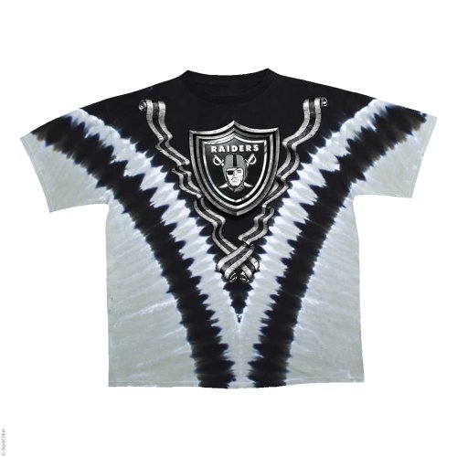 Oakland Raiders Logo V Tie Dye T-shirt (XX-Large)