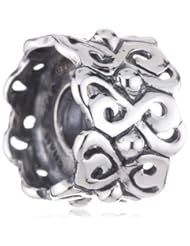 Authentic Chamilia Silver Heart to Heart Charm - 2010-3020