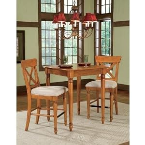 Ponderosa Square Bistro Table with 2 Stools