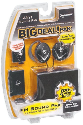 DREAMGEAR GBA SP Big Deal 4-in-1 Bundle Pak - Onyx Black