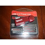 4-Port USB 2.0 Travel Hub with Retractable Cable