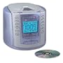 Timex T600L CD Stereo Clock Radio with Nature Sounds (Metallic Blue)