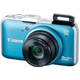 12.1 Megapixel PowerShot SX230HS Digital Camera (Blue) - CANON