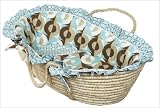 Hoohobbers - Cocoa Blue Moses Basket