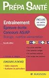 Entra�nement Epreuve �crite Concours AS/AP : Biologie, nutrition-alimentation