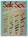 Safe Sex Condoms POSTER funny RARE NEW 80s college LOL - 18" x 23"