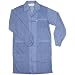 Desco 73605 Polyester Statshield Smock Labcoat with Snaps, 40-1/2" Length, 2X-Large, Blue