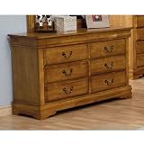 Louis Philippe Light Brown Dresser by Coaster Furniture