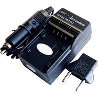 iTEKIRO Replacement Battery Charger Kit for Vivitar DVR-390H DVR-525HD DVR-530 DVR-545 DVR-550 DVR-550G DVR-565 DVR-565HD DVR-710 DVR-7300X DVR-840XHD Vivicam 3930 4000 Digital Cameras Camcorders