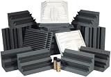 Auralex Roominators Pro Plus Smartpak (Charcoal/Charcoal) Acoustic Treatment Package
