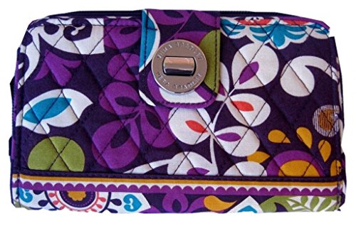 Vera Bradley Turn Lock Wallet in Plum Crazy