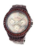 Anne Klein - 10/8303BMBN - Analogique - Montre Femme - Bracelet en metal couleur brun