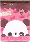 pink Chocopa Memo Pad white panda bear with chocolate